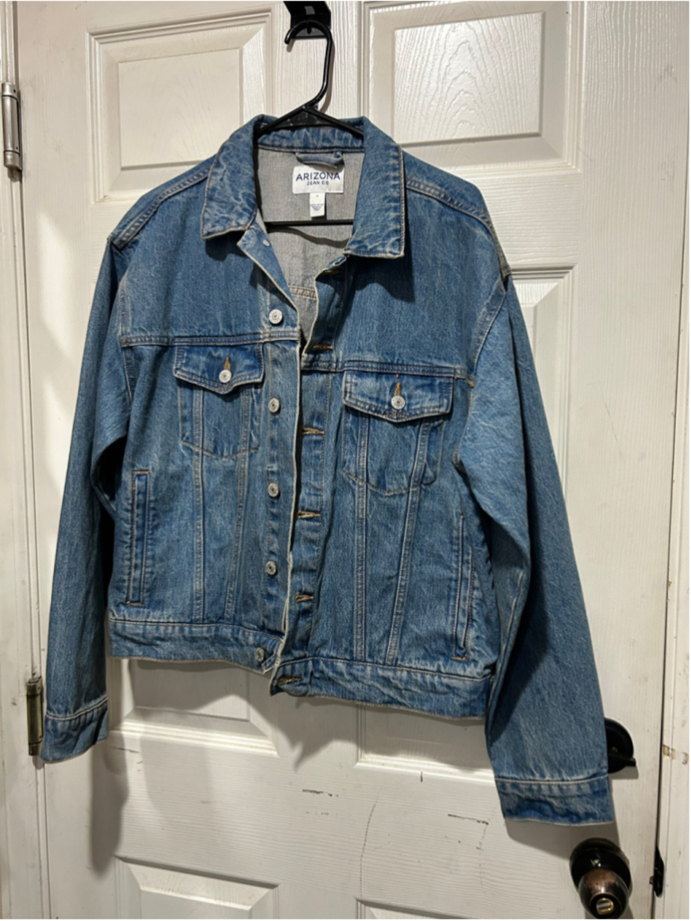 Menβs Arizona Jean Co. Denim Jean Jacket Size M Blue